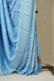 Sky Blue HBP Modal Silk Saree - SRSBMSS609