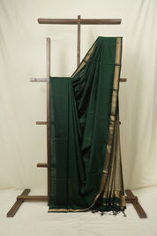Green Maheshwari Saree - SRGMS1247