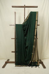 Green Maheshwari Saree - SRGMS1247