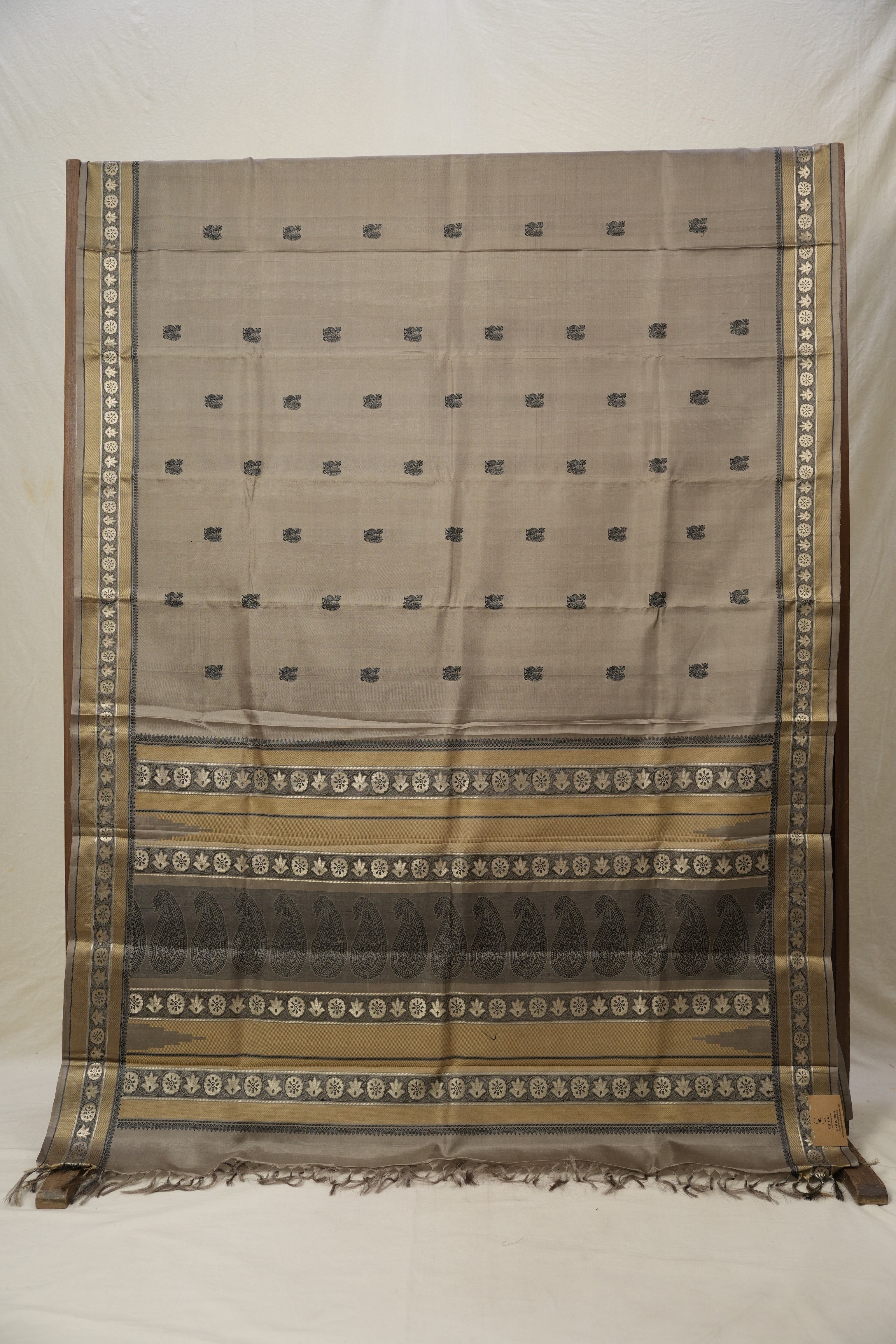 Grey Kanjivaram Silk Saree - SRGKSS594