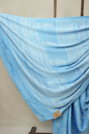 Sky Blue HBP Modal Silk Saree - SRSBMSS609