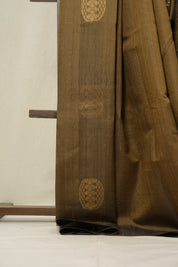 Metallic Gold Raw Silk Saree - SRMGRSS820