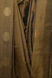 Metallic Gold Raw Silk Saree - SRMGRSS820