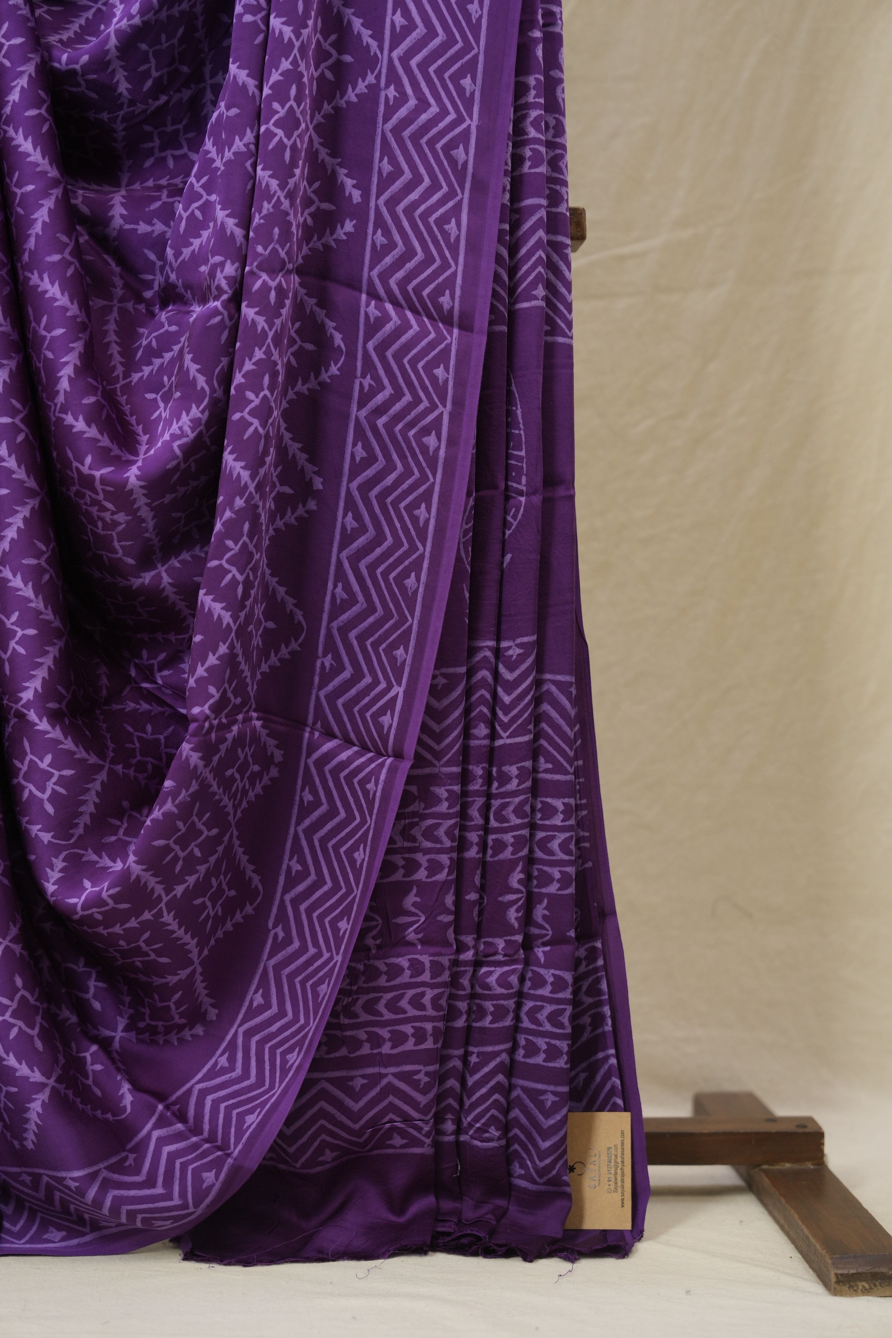 Purple HBP Modal Silk Saree - SRPMSS608