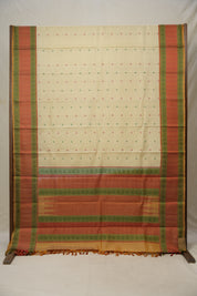 Beige Kanjivaram Silk Sarees-SRBKSS957