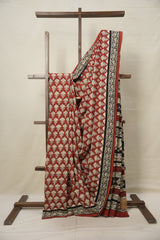 Maroon HBP Cotton Saree - SRMCS3012