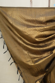 Metallic Gold Raw Silk Saree - SRMGRSS820