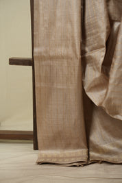 Beige Tussar Silk Saree - SRBTSS1956