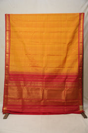 Golden Yellow Kanjivaram Silk Saree - SRGYKSS989