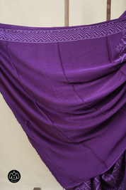 Purple HBP Modal Silk Saree - SRPMSS608