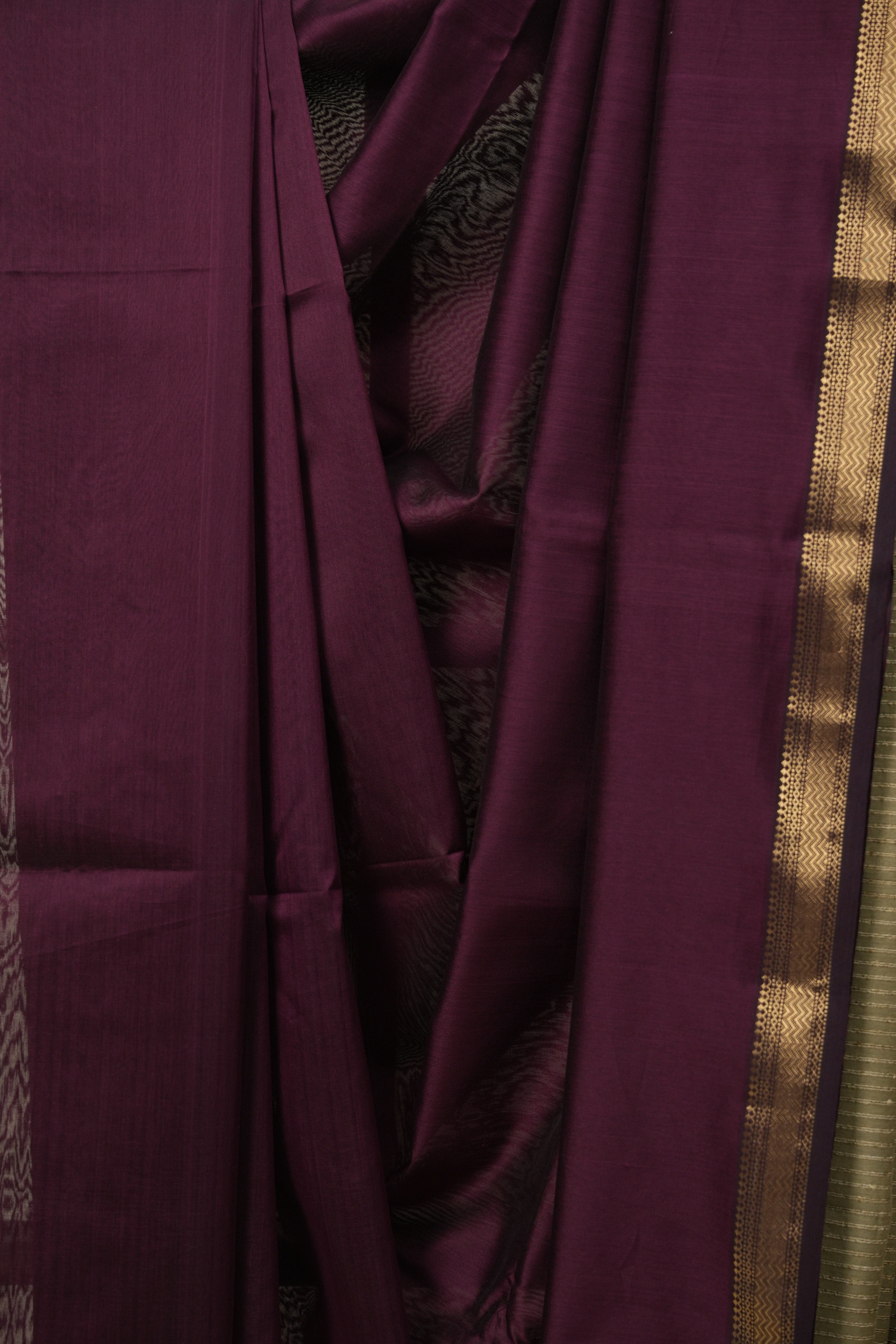 Wine Maheshwari Saree - SRWMS1254