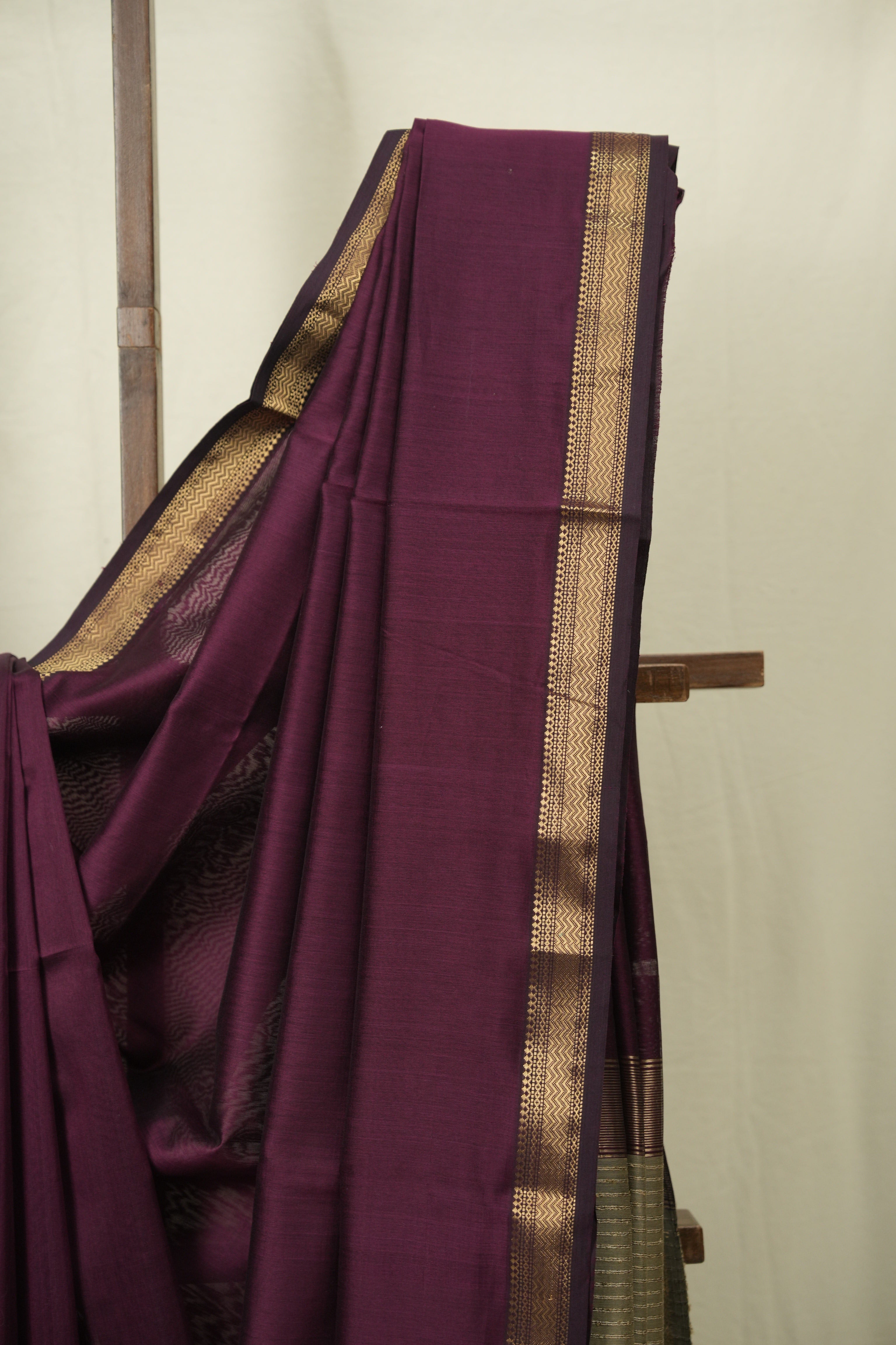 Wine Maheshwari Saree - SRWMS1254