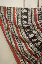 Maroon HBP Cotton Saree - SRMCS3012