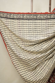 Maroon HBP Cotton Saree - SRMCS3012