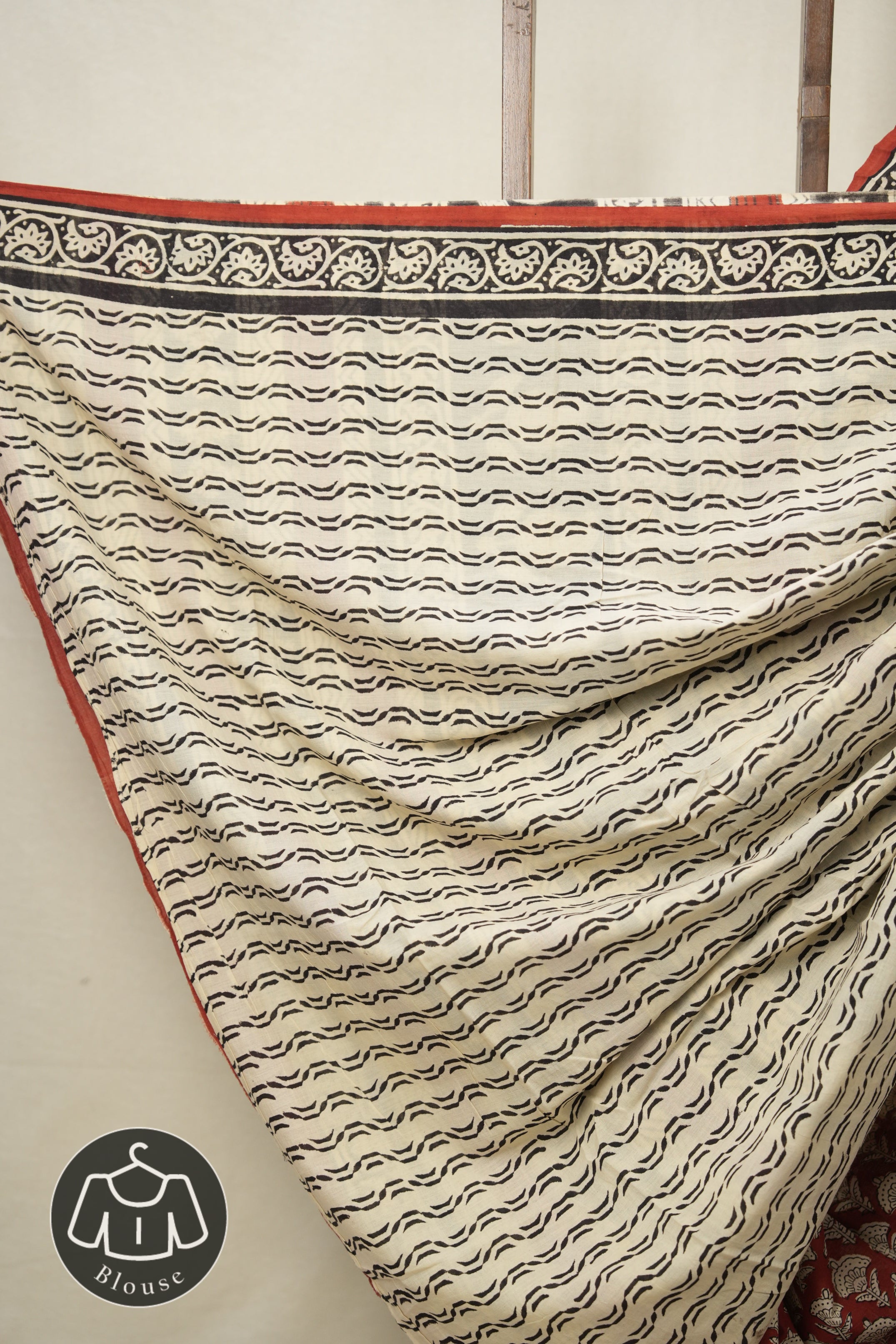 Maroon HBP Cotton Saree - SRMCS3012