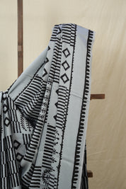 Metallic Grey HBP Modal Silk Saree - SRMGMSS610