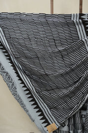 Metallic Grey HBP Modal Silk Saree - SRMGMSS610