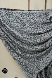 Metallic Grey HBP Modal Silk Saree - SRMGMSS610
