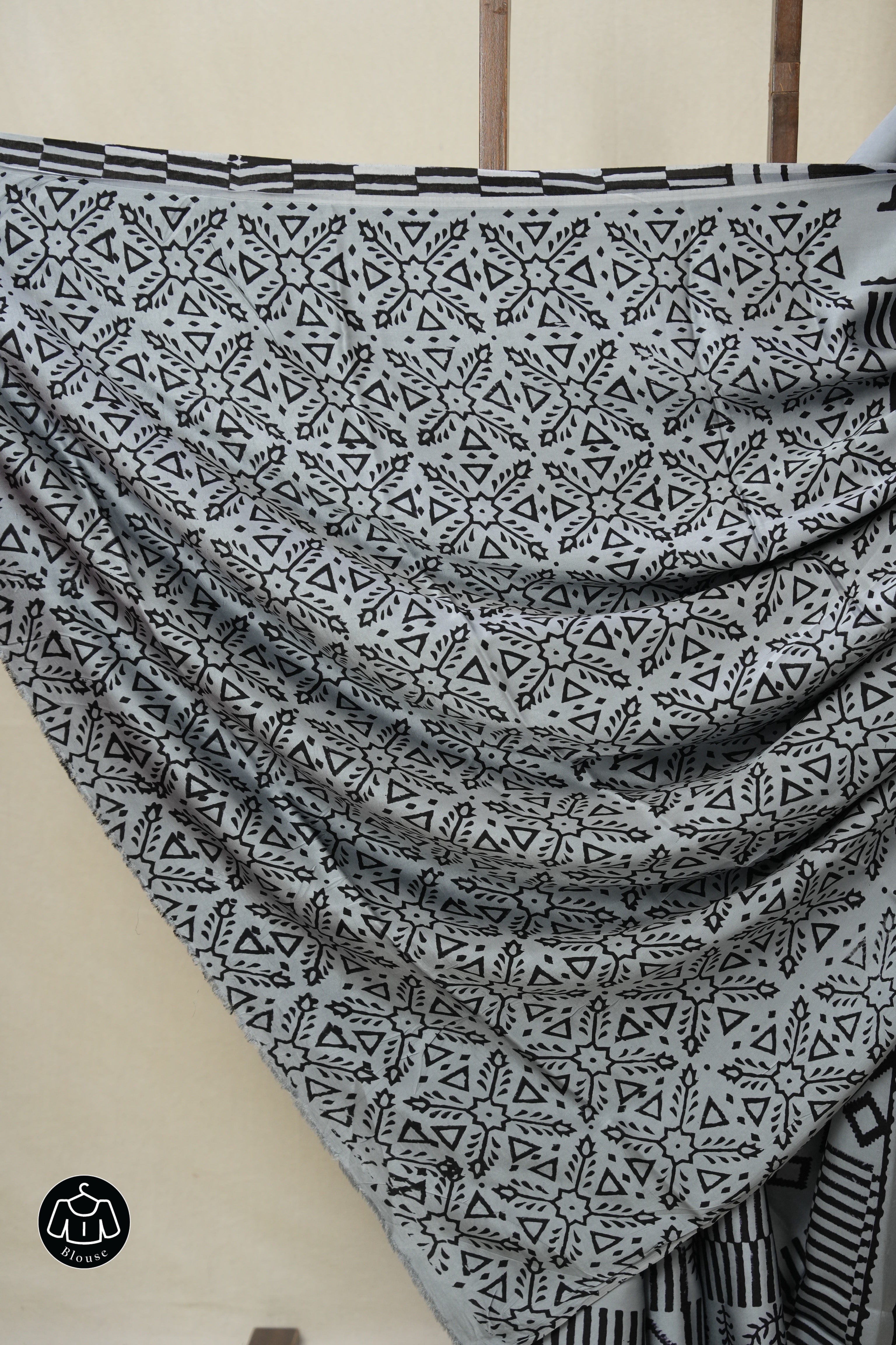 Metallic Grey HBP Modal Silk Saree - SRMGMSS610