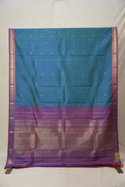 Peacock Green Kanjivaram Silk Saree - SRPGKSS996