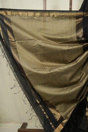 Black Maheshwari Saree - SRBMS1249