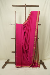 Rani Pink Maheshwari Saree - SRRPMS1248