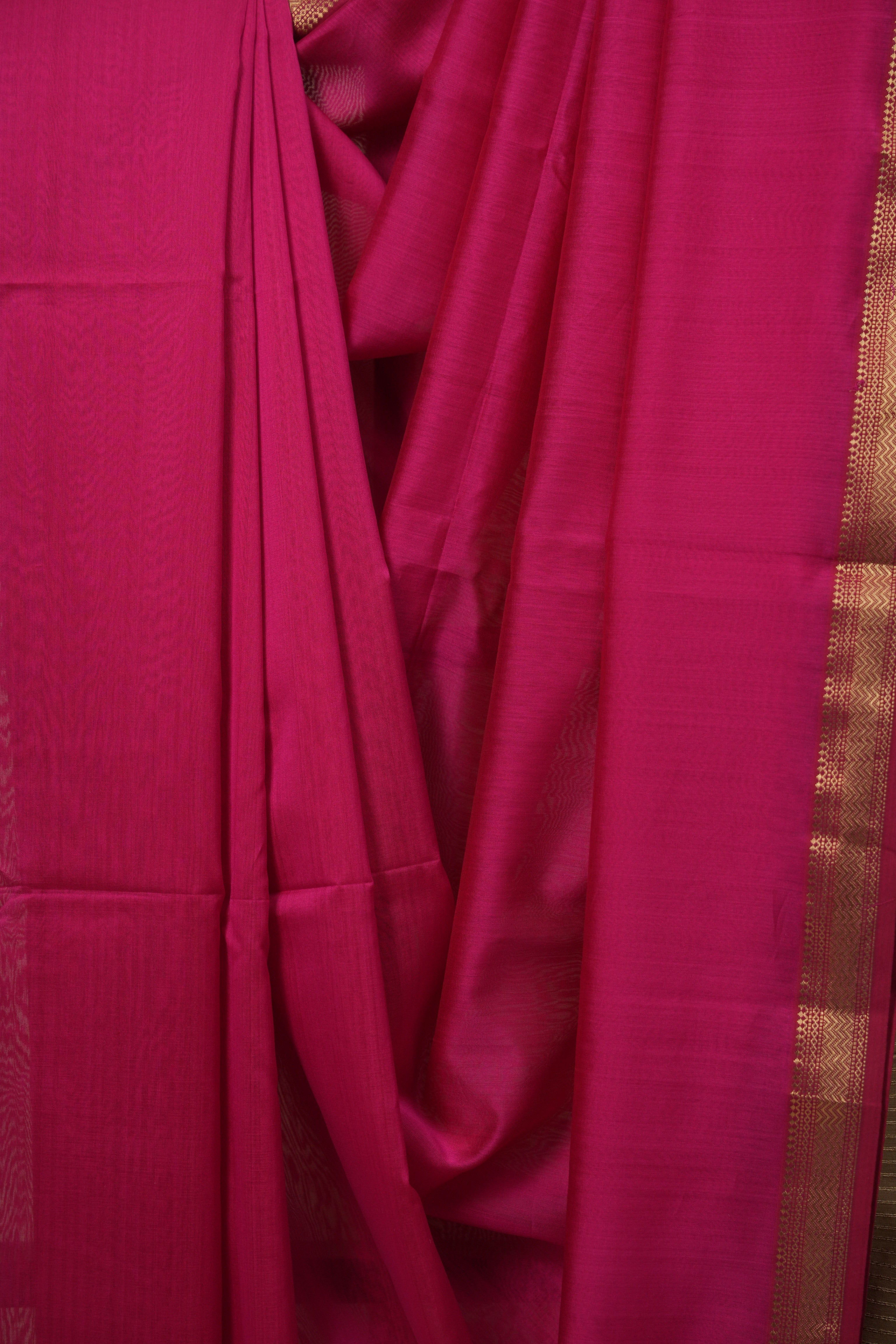Rani Pink Maheshwari Saree - SRRPMS1248