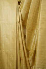 Lemon Yellow Tussar Silk Saree - SRLYTSS1958
