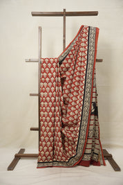 Maroon HBP Cotton Saree - SRMCS3009