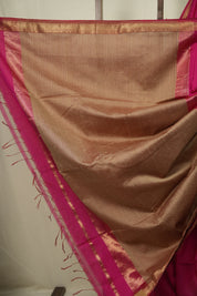 Rani Pink Maheshwari Saree - SRRPMS1248