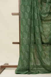 Sage Green HBP Chiffon Saree - SRSGHCS30
