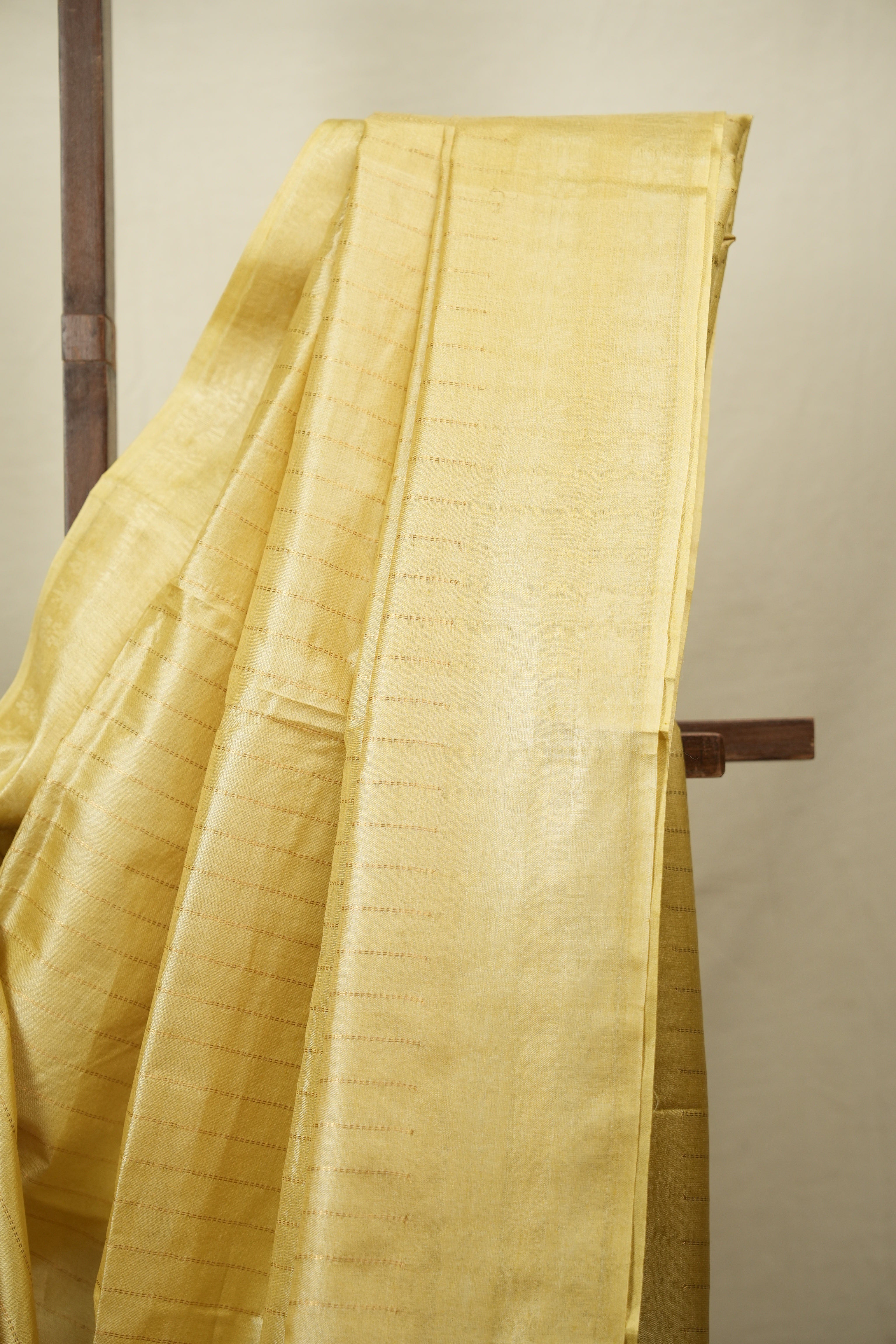 Lemon Yellow Tussar Silk Saree - SRLYTSS1958