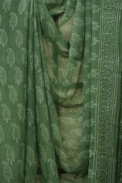 Sage Green HBP Chiffon Saree - SRSGHCS30