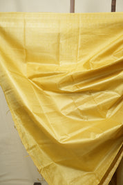 Lemon Yellow Tussar Silk Saree - SRLYTSS1958