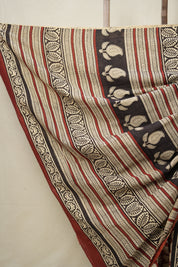 Maroon HBP Cotton Saree - SRMCS3009