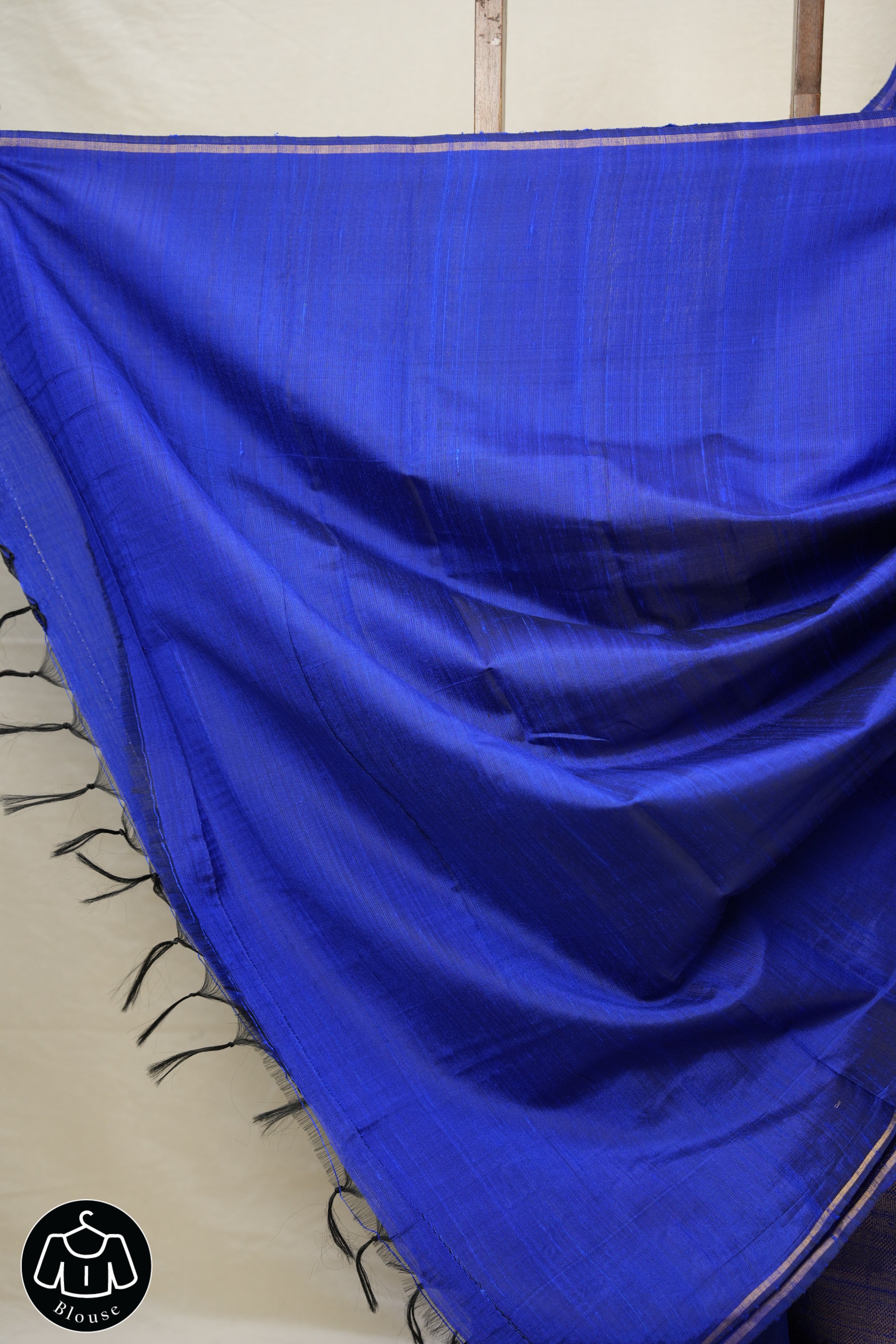 Blue Raw Silk Saree - SRBRSS837