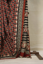 Maroon HBP Cotton Saree - SRMCS3011