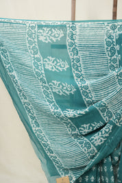 Teal Green HBP Chiffon Saree - SRTGHCS29