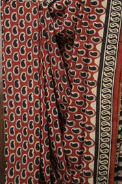 Maroon HBP Cotton Saree - SRMCS3011