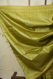 Mehendi Green Tussar Silk Saree - SRMGTSS1959