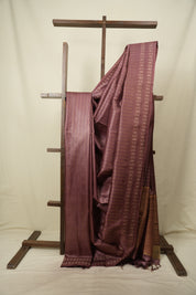 Plum Tussar Silk Saree - SRPTSS1961