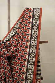 Maroon HBP Cotton Saree - SRMCS3011