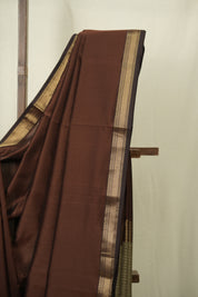 Brown Maheshwari Saree - SRBMS1250