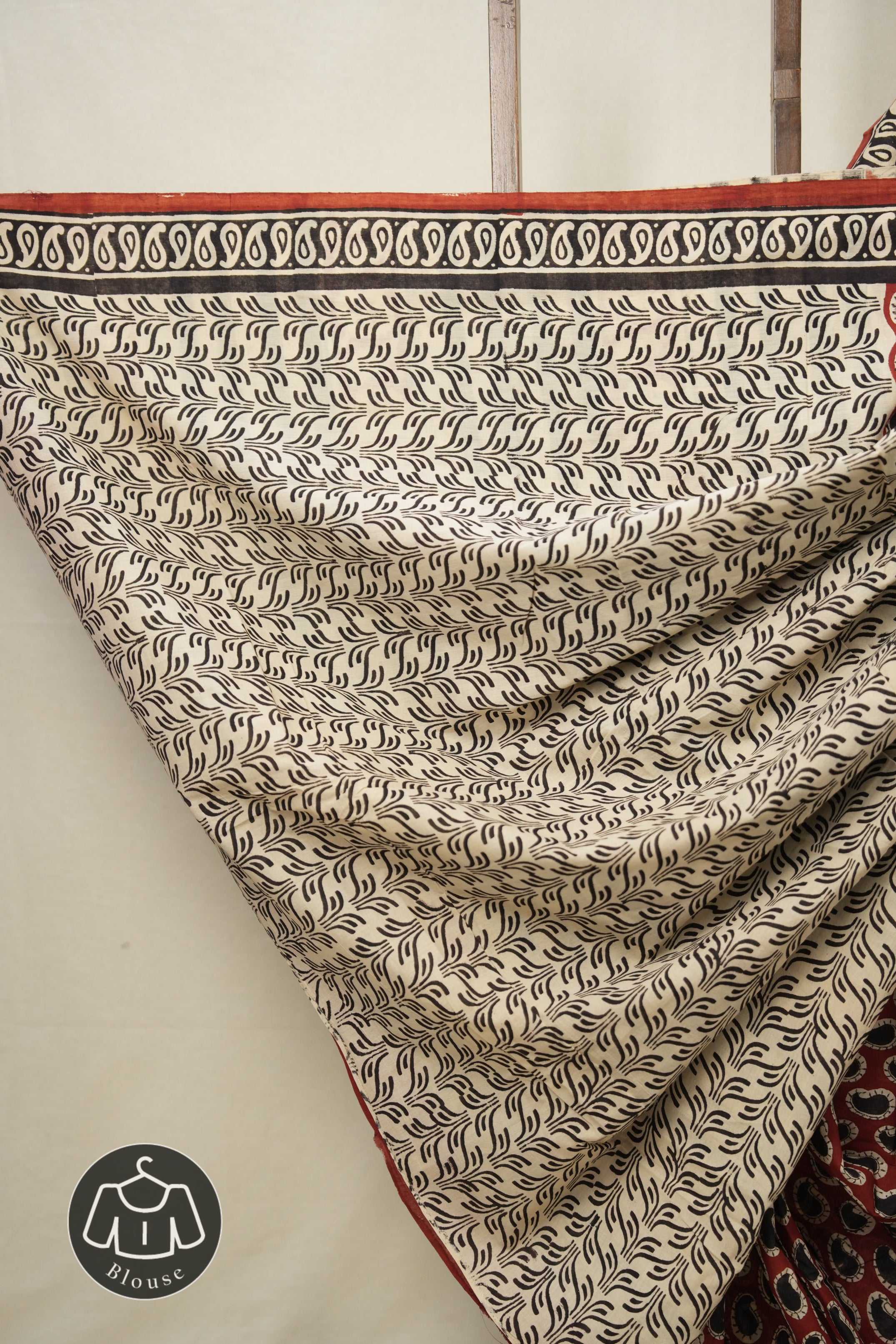 Maroon HBP Cotton Saree - SRMCS3011