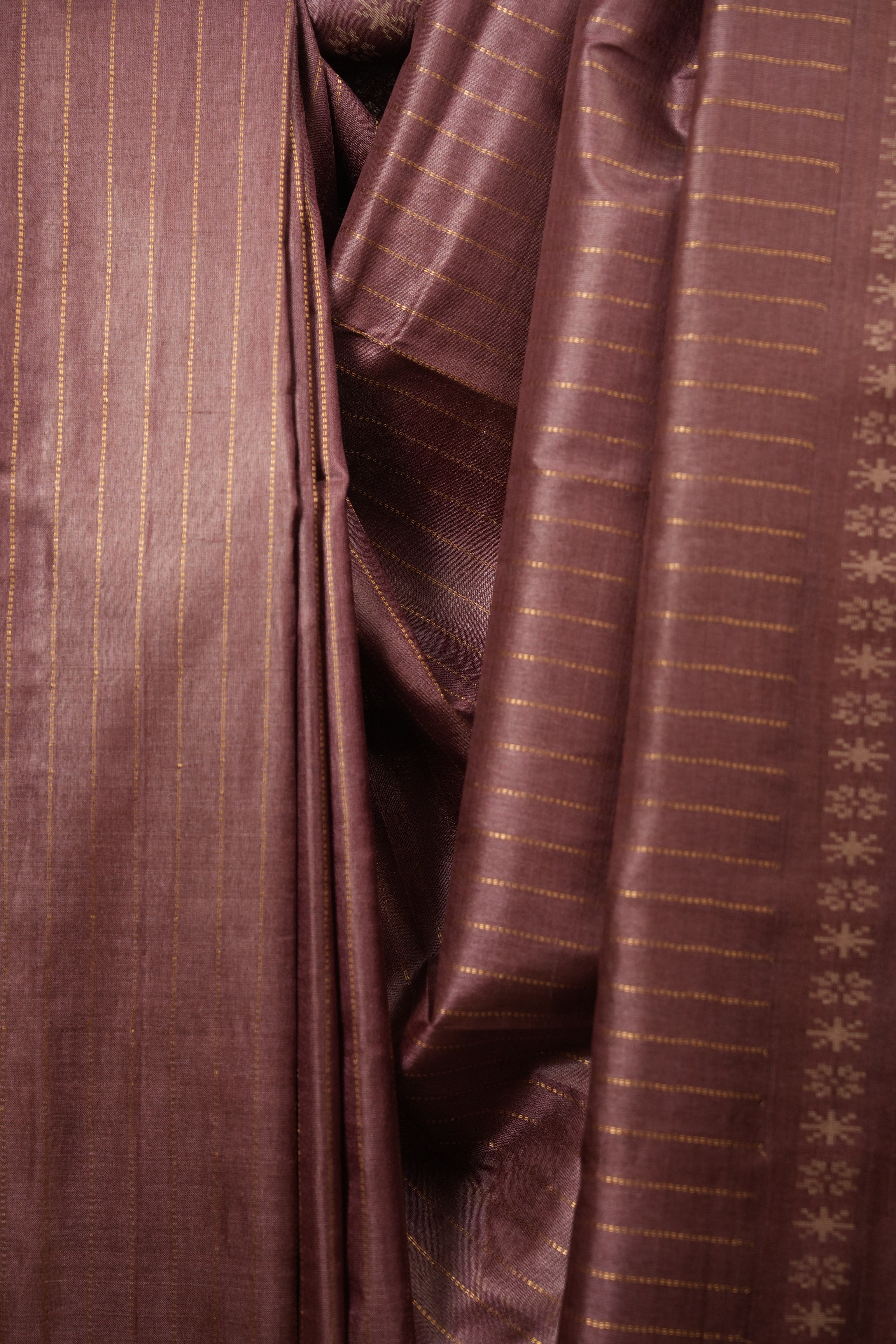 Plum Tussar Silk Saree - SRPTSS1961