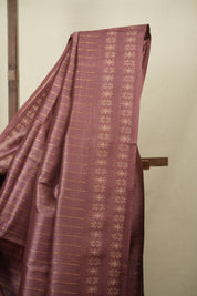 Plum Tussar Silk Saree - SRPTSS1961