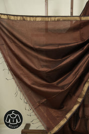 Brown Maheshwari Saree - SRBMS1250