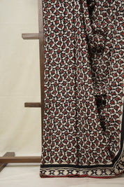 Black HBP Cotton Saree - SRBCS3010