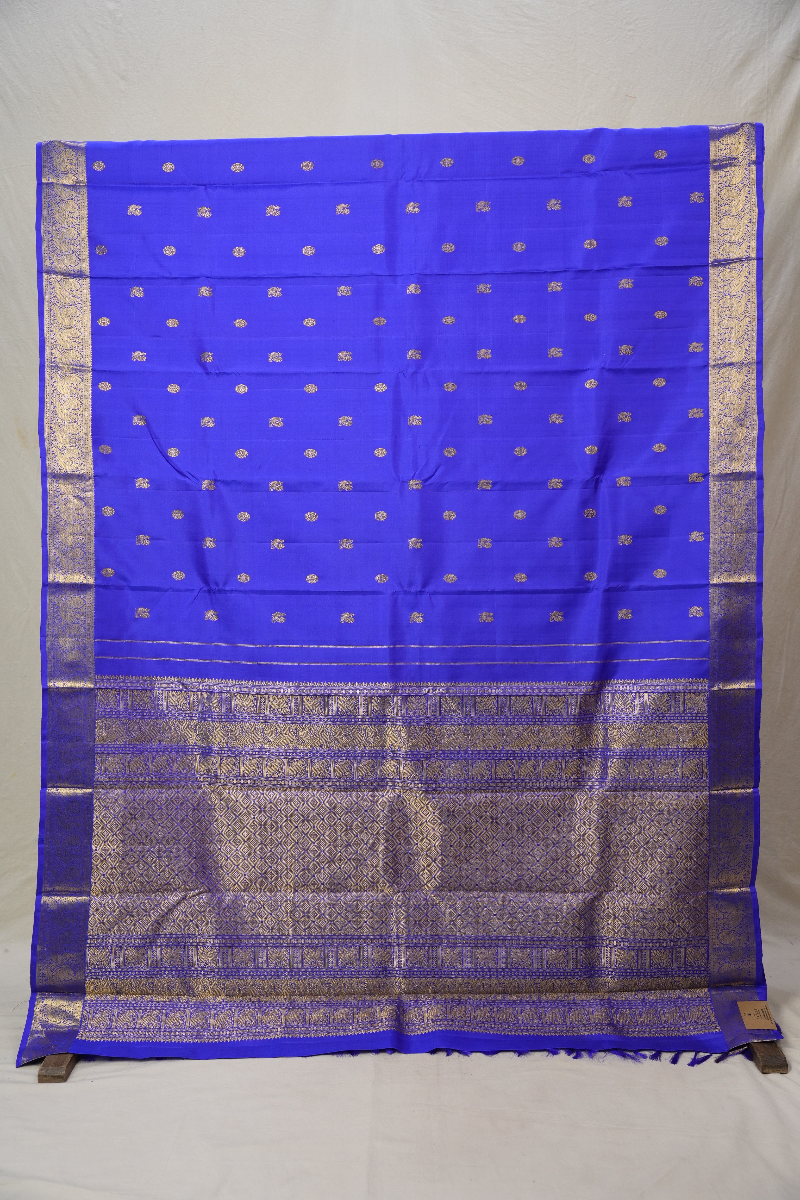 Blue Kanjivaram Silk Saree - SRBKSS1001