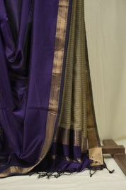 Purple Maheshwari Saree - SRPMS1252